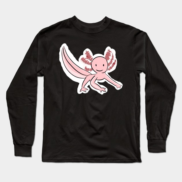Gerald the Axolotl Long Sleeve T-Shirt by Haphazardly-E